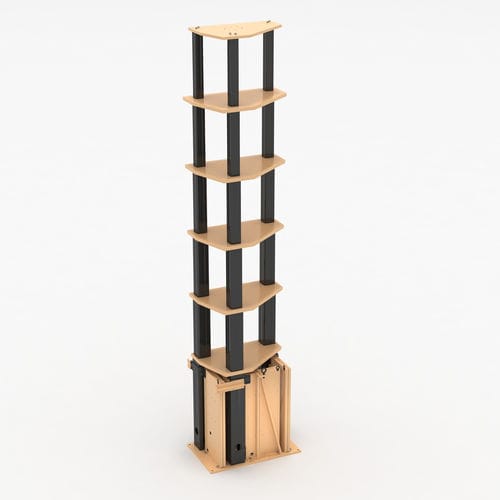 Mât de levage vertical - TRIMAST - SERAPID - télescopique / électrique