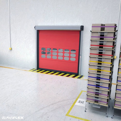 Porte à enroulement - MAVIROLL CONNECT® - MAVIFLEX - en acier inoxydable / en acier galvanisé / industrielle