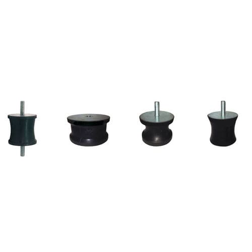 Support antivibratoire rond - 1000 - LESOL - en élastomère / pour machines / fileté