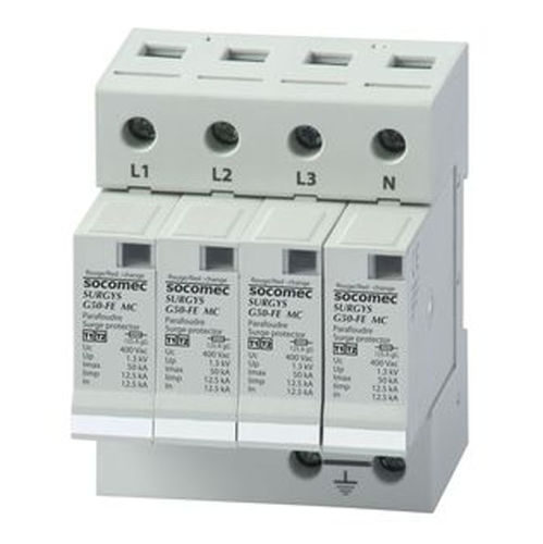 Parafoudre de type 2 - SURGYS G50-FE - SOCOMEC - de type 1 / sur rail DIN / basse tension