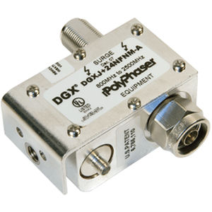 Parafoudre de type 1 - DGXJ+24NFNM-A - PolyPhaser | Transtector - pour câble coaxial RF / de télécommunication / avec bias-T