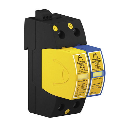 Parafoudre de type 2 - ATSUB-2P 15-300 TT - Aplicaciones Tecnológicas, S.A. - pour alimentation électrique / compact / coordonné