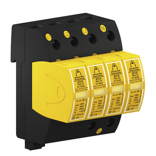 Parafoudre de type 2 - ATSUB-4P 15 TNS - Aplicaciones Tecnológicas, S.A. - de type 3 / pour alimentation électrique / compact