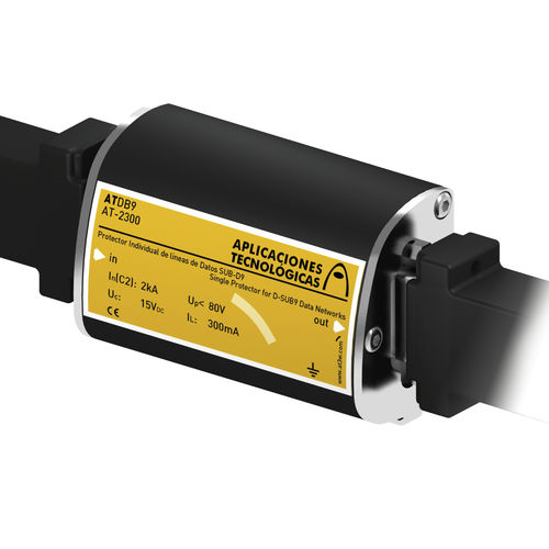 Parafoudre pour ligne de transmission de données et de télécommunication - ATDB9 - Aplicaciones Tecnológicas, S.A. - pour datacenter / enfichable / DC