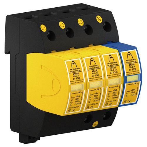 Parafoudre de type 2 - ATSUB-4P 15-400 TT - Aplicaciones Tecnológicas, S.A. - de type 3 / pour alimentation électrique / compact