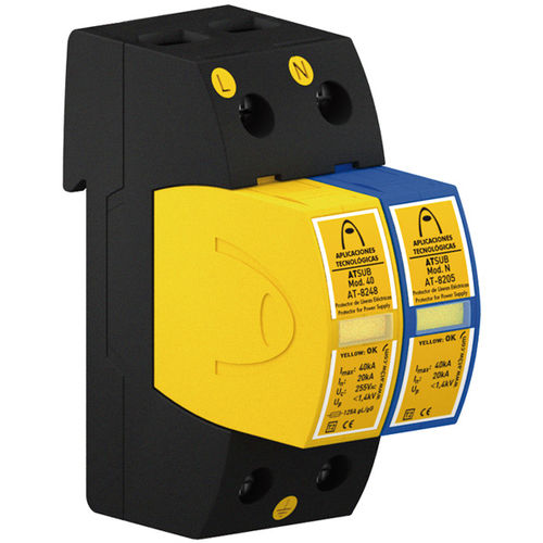 Parafoudre de type 2 - ATSUB-2P-NR 15 TT - Aplicaciones Tecnológicas, S.A. - de type 3 / pour alimentation électrique / compact