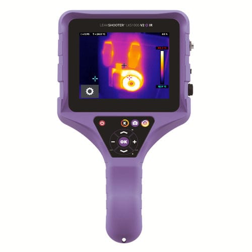 Détecteur de fuites d'air comprimé - LEAKSHOOTER LKS 1000-V.2 + IR - SYNERGYS TECHNOLOGIES - à ultrasons / à infrarouges / portable
