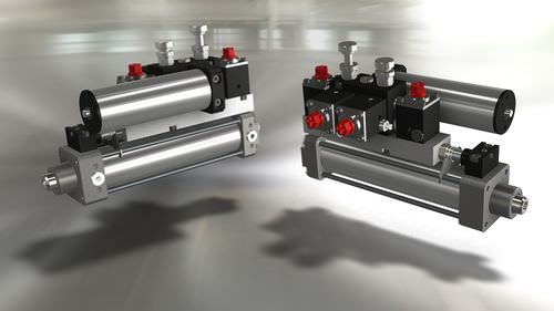 Régulateur de vitesse hydraulique pour vérin pneumatique - 4-1585-49 series - Tecnofluid Engineering SrL - électrique