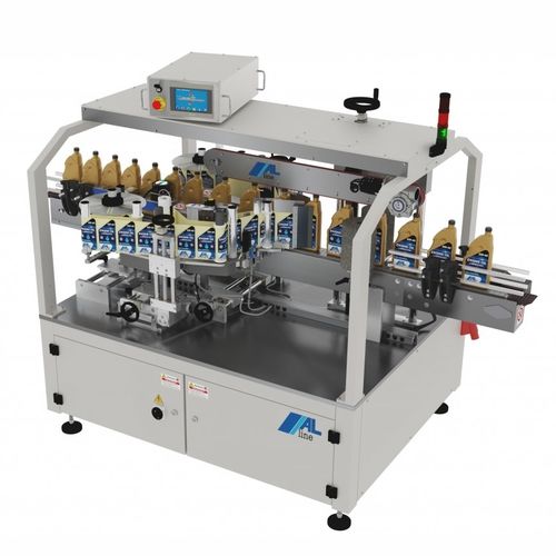 Système d'étiquetage automatique - ALLINE  - STOPPIL - pour bouteilles / pour produits chimiques / pour applications cosmétiques
