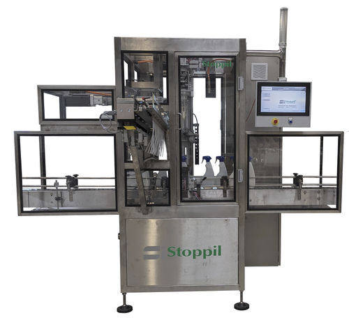 Capsuleuse visseuse linéaire - EB3000 - STOPPIL - automatique / pour bouteilles / pour bouchons