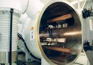 Coucheuse type roll to roll - 2P1300M - Sidrabe Inc. - par pulvérisation cathodique / automatique / pour batterie