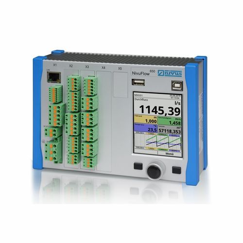 Débitmètre à ultrasons à temps de transit - NivuFlow 650 - NIVUS GmbH - volumique / pour liquides / en aluminium