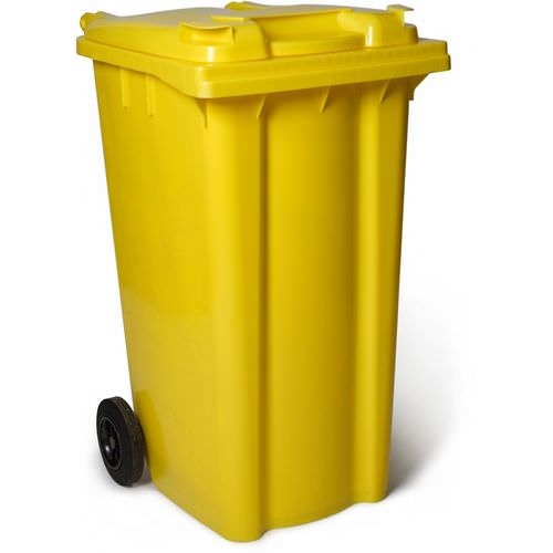 Conteneur à déchets en polyéthylène - 34-1008 - Lubetech - pour déchets urbains / à 2 roues