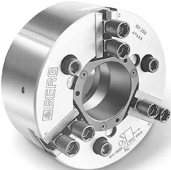 Mandrin automatique - KH series - Berg & Co. GmbH Spanntechnik - 3 mors / avec passage au centre / à pince
