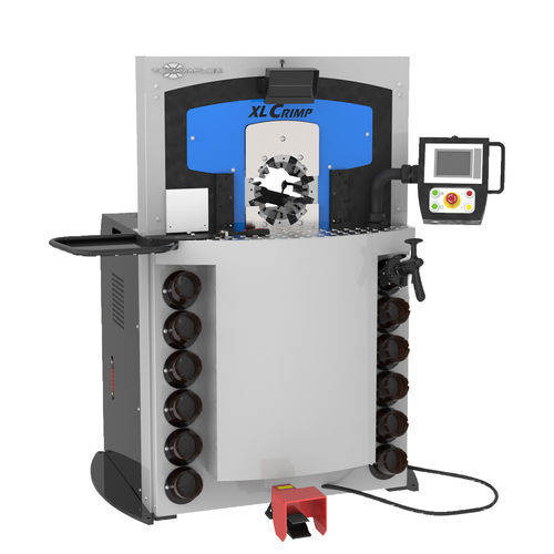 Machine de sertissage de tuyau flexible - XL CRIMP 450 - TECHMAFLEX - pour flexible hydraulique / pour écrou / semi-automatique