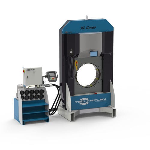 Sertisseuse de connecteurs - XL CRIMP 800-25 - TECHMAFLEX - de tuyau / de raccord coudé / pour isolateur en matériaux composites