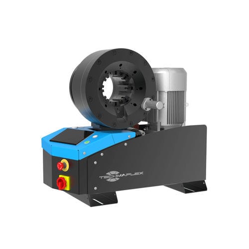 Sertisseuse de tuyau flexible - S CRIMP 350 EVO - L - TECHMAFLEX - pour flexible hydraulique / de connecteurs / semi-automatique