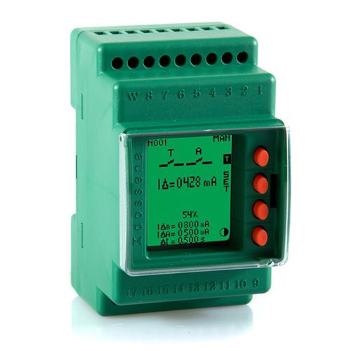 Relais de protection différentiel - DER4F/2D - DOSSENA - de fuite à la terre / de courant / 2NO/NF