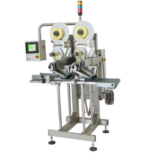 Applicateur d'étiquettes automatique - ECU - Albagnac - pour applications sur le dessus / pour l'industrie agroalimentaire / pour applications cosmétiques
