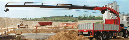 Grue montée sur camion - F415A.2 series - Fassi gru S.p.A - à flèche articulée / télescopique / pour chantier