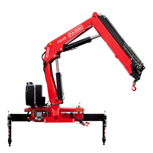 Grue montée sur camion - F245A active - Fassi gru S.p.A - télescopique / pour chantier / de levage