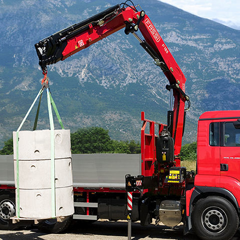 Grue montée sur camion - F185A xe-dynamic series - Fassi gru S.p.A - à flèche articulée / pour chantier / de chargement