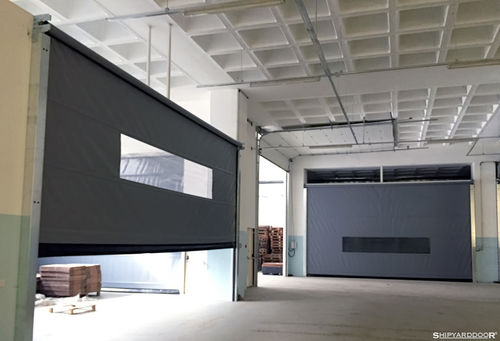 Porte à enroulement - SHIPYARDDOOR (Hangar Door | High Speed Door) - PVC / vitrée / industrielle