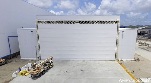 Porte à empilement - SHIPYARDDOOR (Hangar Door | High Speed Door) - en tissu / de hangar / de grande dimension