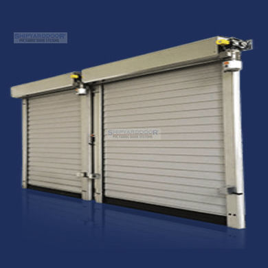 Porte à enroulement - The Hybrid® - SHIPYARDDOOR (Hangar Door | High Speed Door) - en acier / en tissu / industrielle