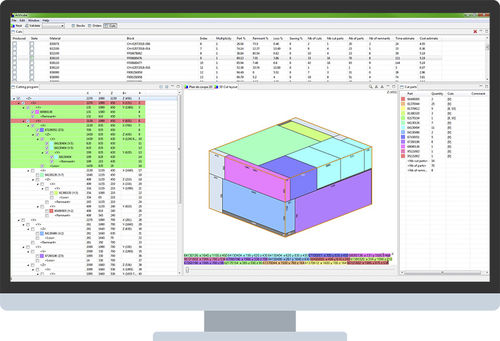 Logiciel d'imbrication 3D - almaCube - ALMA - pour solutions de découpe