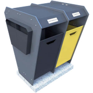 Conteneur à déchets modulaire - ECOFOURBOX - GRECO-ECOLOGY - en acier galvanisé / pour déchets urbains / pour déchets industriels