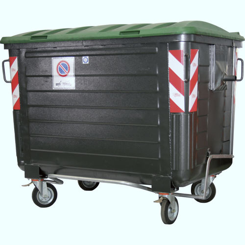 Conteneur à déchets en métal - GRA-600 series - GRECO-ECOLOGY - pour papier / pour matières plastiques / avec couvercle