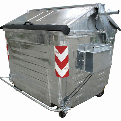 Conteneur à déchets en métal - GRA-DUBAI - GRECO-ECOLOGY - pour papier / pour matières plastiques / avec couvercle
