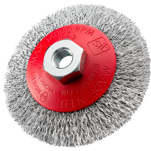 Brosse soucoupe - CO series - SIT Società Italiana Tecnospazzole - de nettoyage / pour meulage / en acier inoxydable