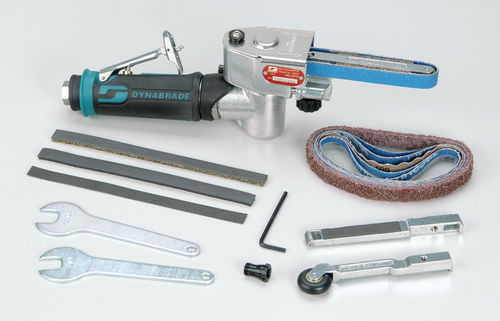 Meuleuse polisseuse portative - 15006 - DYNABRADE Europe - pneumatique / à bande / ergonomique