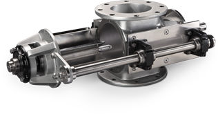 Écluse rotative pour transport pneumatique - MD series - ACS Valves - pour sanitaire / socle rond