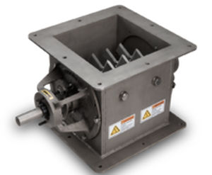 Écluse rotative pour plastique - ACS Valves - pour applications lourdes / pour produits alimentaires / socle rond