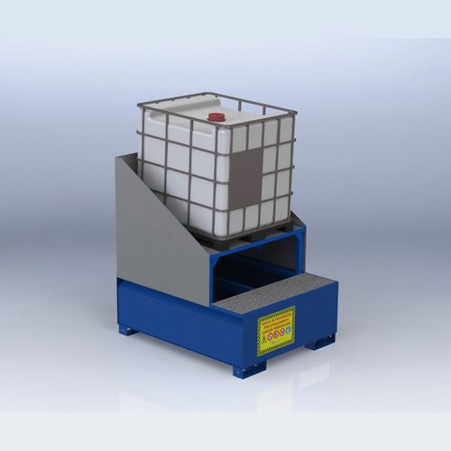 Palette de rétention pour conteneur IBC - 1 122 - 1 550 l - Morandin Contenitori Industriali
