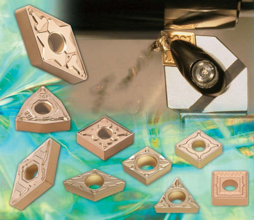 Plaquette de tournage pour acier - T9100 series - Tungaloy EUROPE - à revêtement CVD