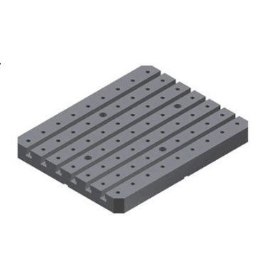 Plaque de bridage en T - 850 series - Lenzkes Spanntechnik GmbH - en fonte / d'aluminium / rectangulaire