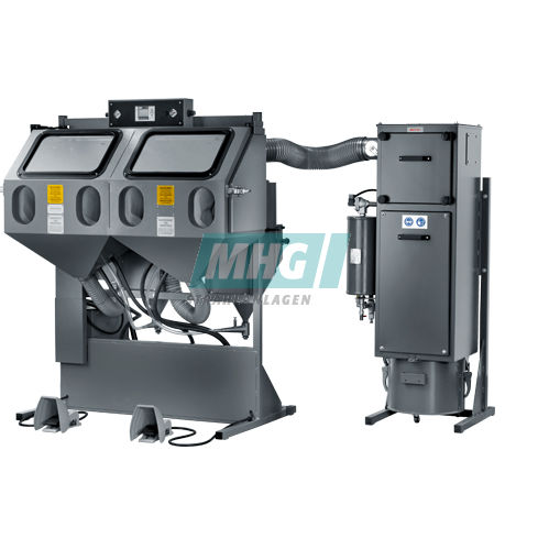 Cabine de sablage manuelle - SMG 25 DUO - MHG Strahlanlagen GmbH - à dépression / double