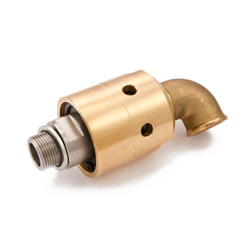 Raccord tournant pour eau - H series - ROTOFLUX s.r.l. - 2 passages / en acier inoxydable / avec joint