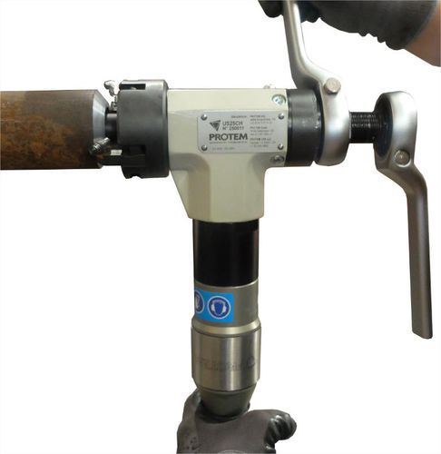 Chanfreineuse pneumatique - US25CH - PROTEM - portable / pour tubes / à prise interne