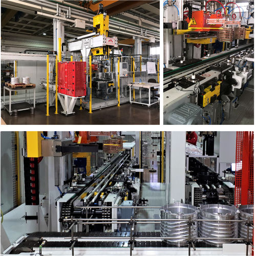 Appareil de chauffage par induction de stators - Termomacchine S.r.l. - de frettage / multi-tension / moyenne fréquence