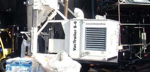 Unité d'aspiration de poussière - VacTrailer S-6 - Wieland Lufttechnik GmbH + Co.KG - industrielle / fixe / avec moteur diesel