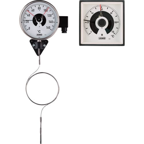 Thermomètre à contact - 608425 series - JUMO GmbH & Co. KG - à dilatation de gaz à capillaire / à cadran / industriel