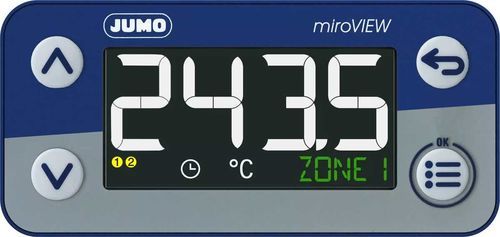 Panneau indicateur de température - JUMO miroVIEW - JUMO GmbH & Co. KG - à lecture directe / numérique / affichage LCD