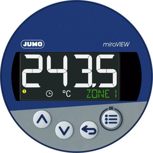 Panneau indicateur de température - miroVIEW - JUMO GmbH & Co. KG - numérique / affichage LCD / pour montage sur panneau