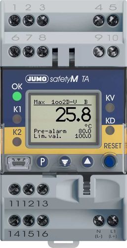Moniteur de sécurité sur rail DIN - JUMO safetyM TA - JUMO GmbH & Co. KG