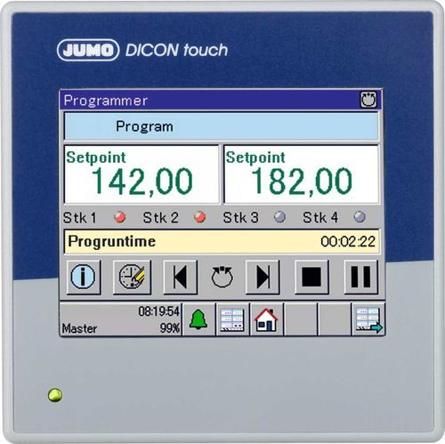 Contrôleur de process Modbus - JUMO DICON touch - JUMO GmbH & Co. KG - programmable / modulaire / multicanaux